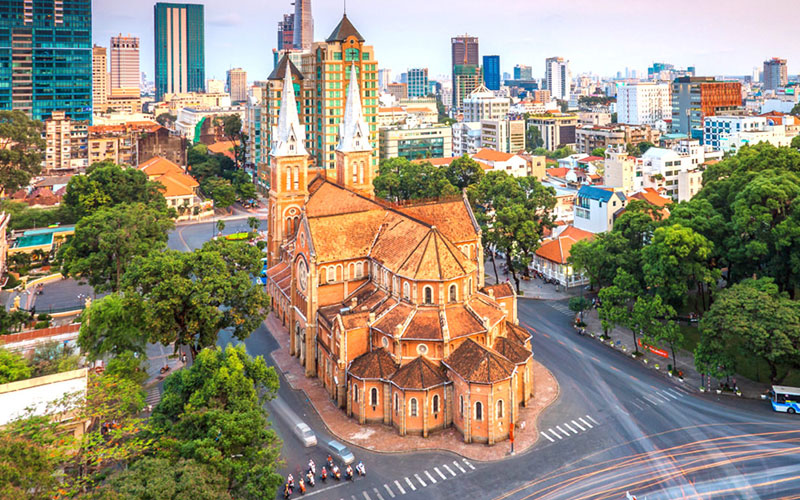 Notre Dame Cathedral in HCMC